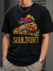 Soul Train Retro Grafik T-Shirt Königsblau Vintage Zug T-Shirt Funkmusik Unisex