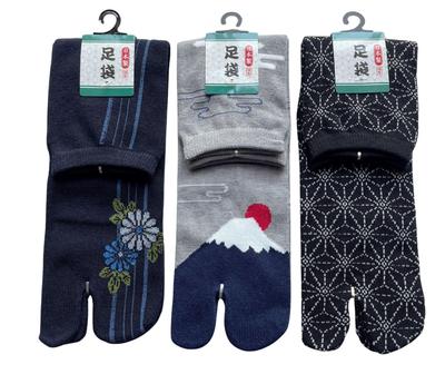 Tabi Japánban készült szett Férfi zokni, Japán, Stílus, 3 pár (Elérhető színek)