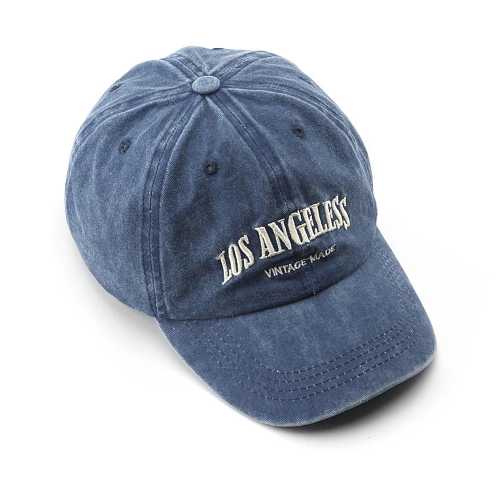 Bavlněná baseballová čepice pro muže a ženy Módní vyšívací čepice Bavlněné měkké kšiltovky Neformální Retro čepice se zipem Unisex