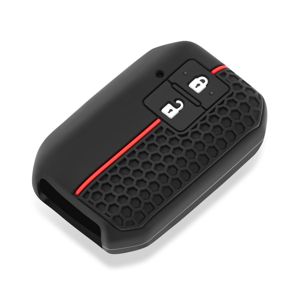 Silicone Car Key Case Cover For Suzuki Swift Wagon R Jimny Sierra Spacia Ertiga 2 Buttons Auto Key Fob Shell Protect Accessories