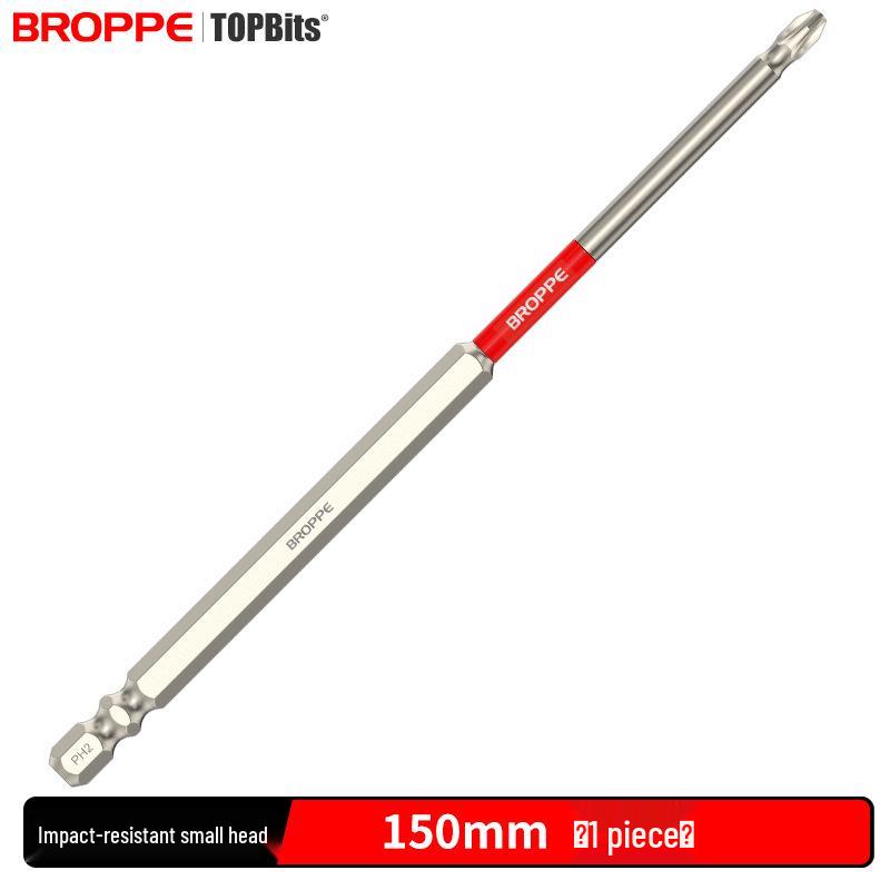 Impact-Resistant Magnetic Phillips Screwdriver Bit, Anti-Slip, High Hardness, Hex Shank for Electric Drills