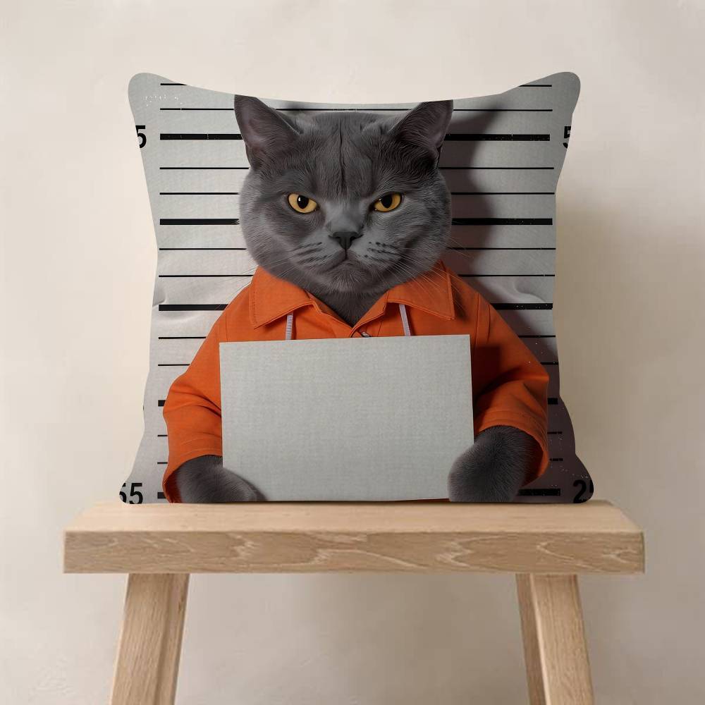 Cute Cat Pillow Gift Home Office Decoration Bedroom Sofa Car Cushion Cover Case x