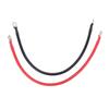 2 Bucăți Cablu Invertor Baterie 6AWG 12 Inch Pozitiv Negativ Fir Invertor Putere cu Papuci din Cupru Cositorit de 0,31 inchi pentru