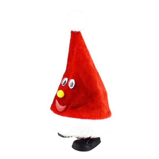 Yousheng Electric Animated Santa Hat Christmas Tree Toy with Walking Shaking Functions Festive Holiday Tabletop Decor Kid-Friendly Fun Xmas Ornaments