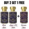 Aqua AQ & Blue Attar Perfume Oil Combo 6 Ml Each with Free Lomani Attar 6 Ml | Pack of 3 Fragrance Oils