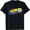 Ecuador Flag Jersey - Soccer Ball Football T-Shirt