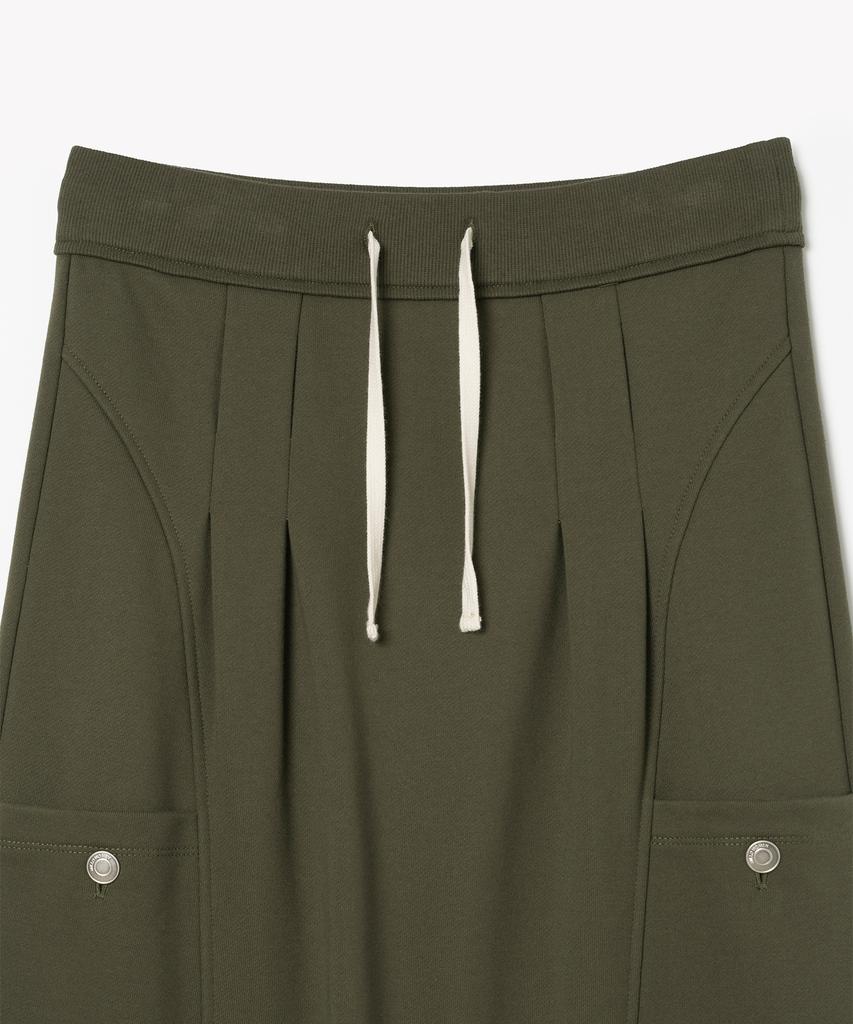 Milo Woman Belt Hole Maxi Skirt [Khaki]