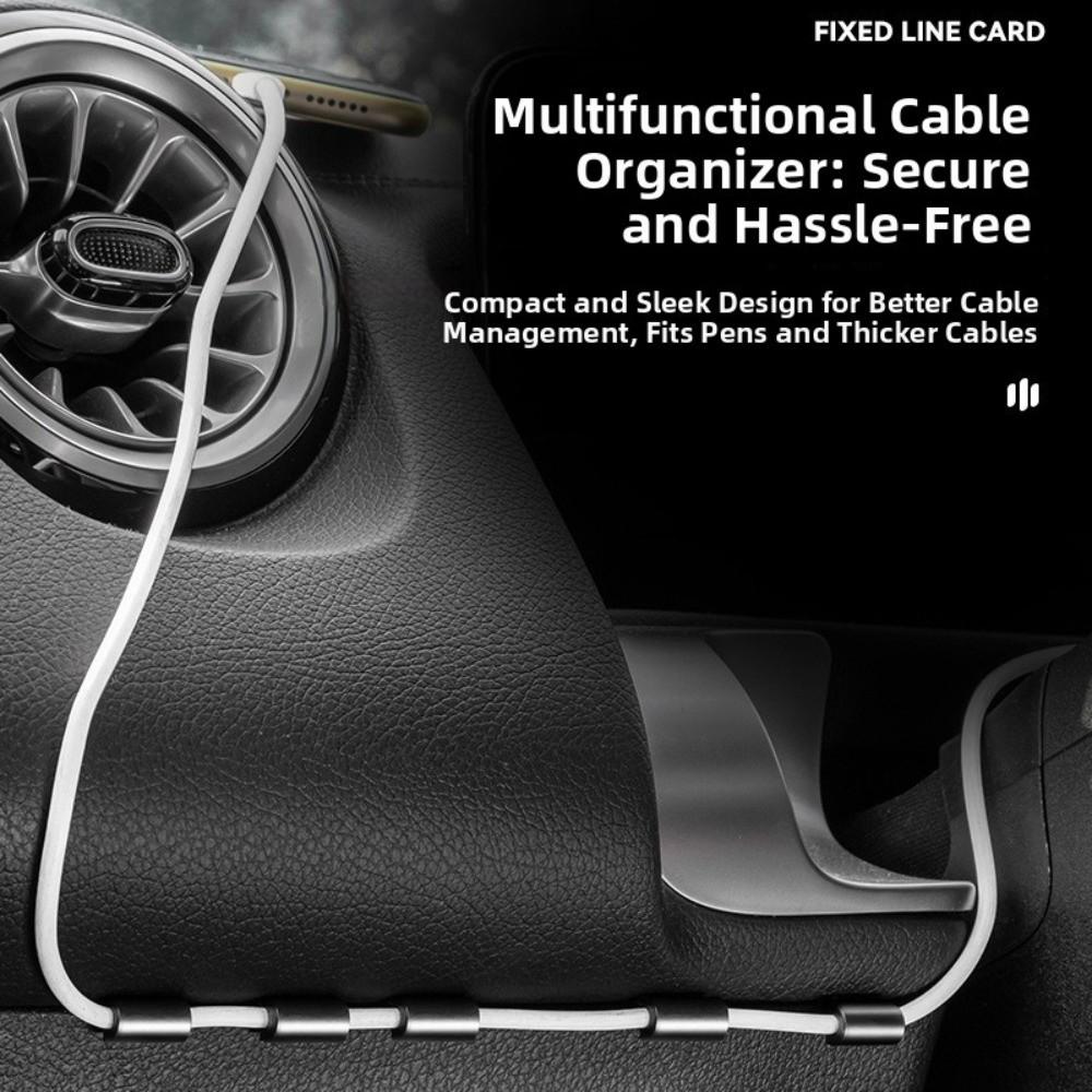 6/12PCS Invisible Car Cable Clip No Trace Fixing Clip Professional Wire Management  Dashboards