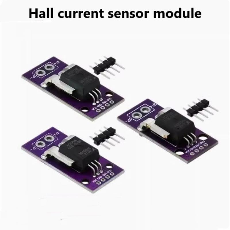Acs758 Acs758Lcb-050B-Pff-T 50A/100A/200A Linear Hall Current Sensor Module Current Detection For Arduino Rc Model Connector
