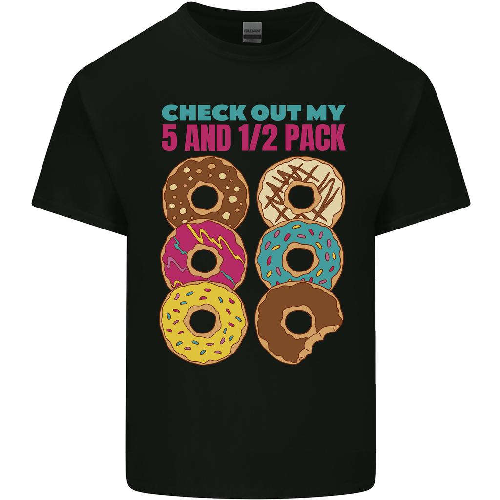 Funny Donut Check Out My 5 12 Pack Food Gym Unisexs Light Cotton TShirt