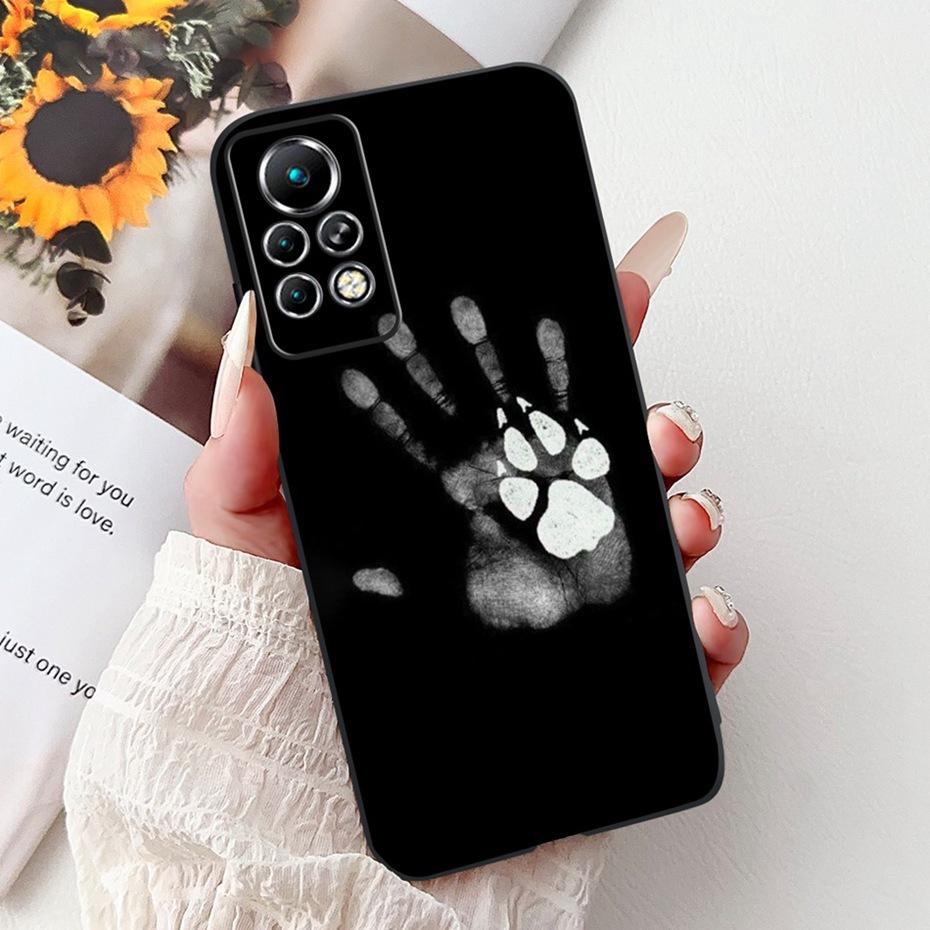 New Design Phone Case For Infinix Note 11 Pro 11S X697 X698 X663 Black Silicone Soft Back Cover For Infinix Note11 11S 11Pro