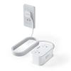 TESSAN 2m Extension Power Strip with Slim 4 Outlets and 2 Business Compatible with and White Cord, USB, Octopus-shaped Outlets, Plug, (1 Type-C