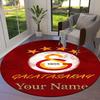 Galatasaray S Custom Name Round Area Rug,Carpet Rug for Living Room Bedroom Sofa Playroom Decor,Non-slip Floor Mat