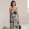 Laengsseon Ls_Ink Flower Sleeveless Dress