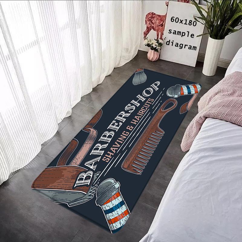 Doormats Rugs Foot Carpets Barber Shop Entrance Doormat Bathroom Rug Floor Mats Carpet Anti Slip Mat Home Kitchen Hallway Decor