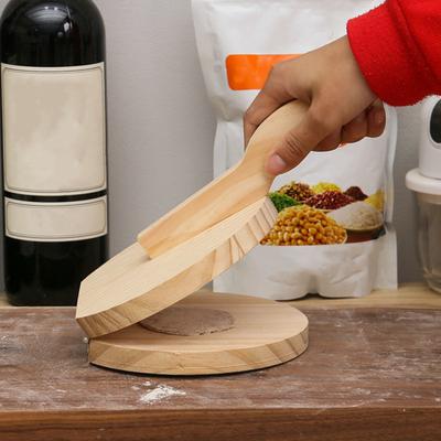Dumpling Skin Maker Wooden Dumpling Press Handmade Tortilla Maker Dough Pressing Tool for Home Kitchen CDN