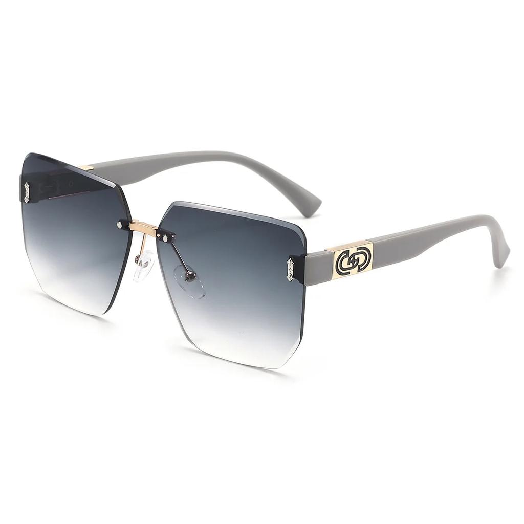 New Modern Rimless Sunglasses For Men Women Stylish Luxury Brand Square Designer Shades UV400 Protection