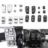 Moto Accessory Black Chrome Hand Control Switch Housing Buttons Caps For Harley Touring Electra Street Glide CVO 2014-2018 New