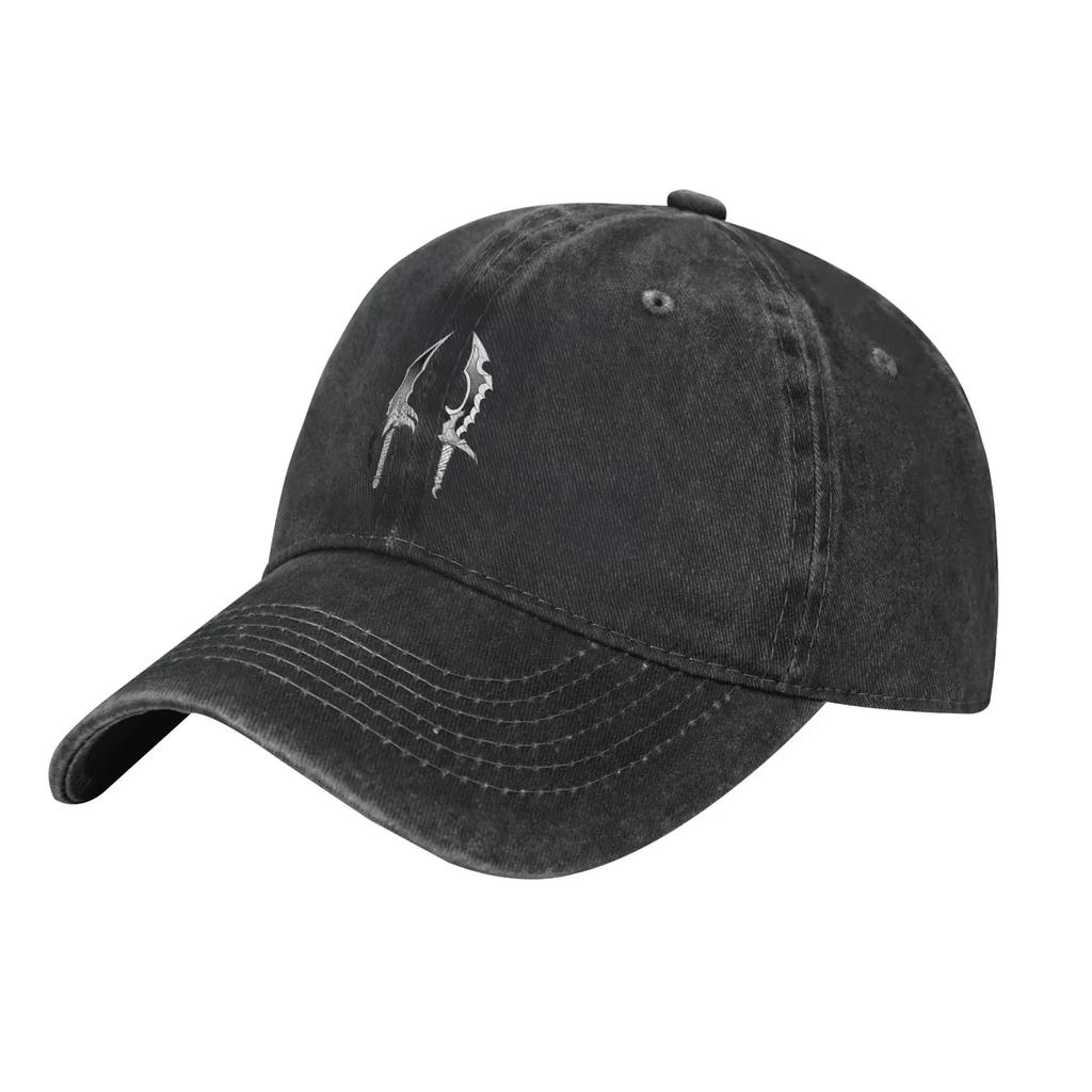 Solo Leveling Statue of God Sung Jinwoo Baseball Cap Denim Washed Headwear Men Outdoor Running Golf Adjustable Fit Caps Hat