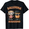 Funny Italian Brainrot Meme Cappuccino Assassino Ballerina T-Shirt