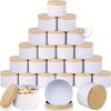 White Metal Candle Jar Candle Making Tool Set 4-ounce Candle Jar with Lid Portable Empty Containers DIY Candles Making Storage