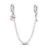 Sparkling Clear Copper Safety Chain Copper Safety Chain Charm Beads Fit Original Pandora Bracelet Diy Jewelry
