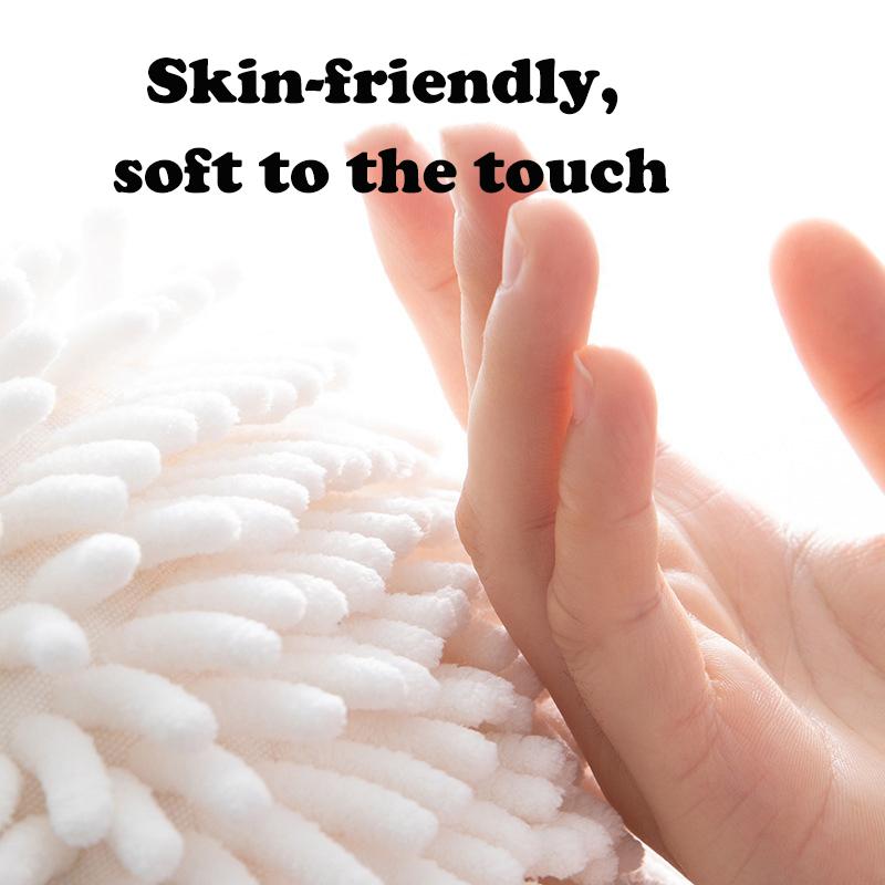 Hanging Hand Towel Quick Dry Super Absorbent Microfiber Towels for Kitchen Bathroom Wipe Cloth Sponge Dry Hands Wipe Towels Ball
