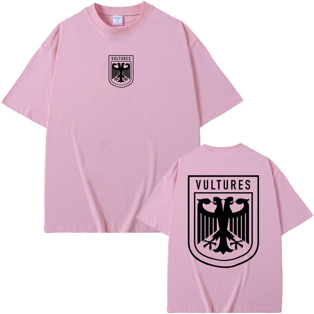 Rapper Kanye West Vultures Nuovo Album Musicale Magliette Grafiche Uomo Donna Moda Hip Hop Magliette Oversize Maschile Maglietta 100% Cotone