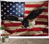 American Flag Tapestry Wall Hanging Bald Eagle On Vintage Stars and Striped USA Flag Tapestry for Bedroom American Flag Wall Art