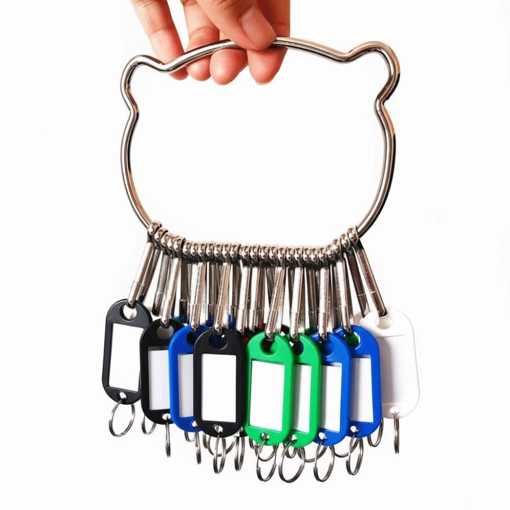 16/26/36 Pièces Porte-clés Transparents avec Fenêtre et Plaques Numérotées Porte-clés Accessoires de Location