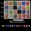 24-Vakjes Nail Art AB Hars Strasssteentjes: Super Flash Platte Bodem DIY Sieraden