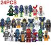Set mit 24 Stück Ninjago Minifiguren Bausteine Kinderspielzeug