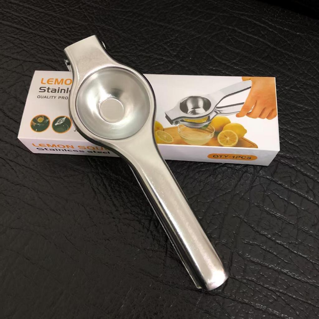 Stainless Steel Handheld Citrus Juicer - Manual Lemon & Orange Squeezer