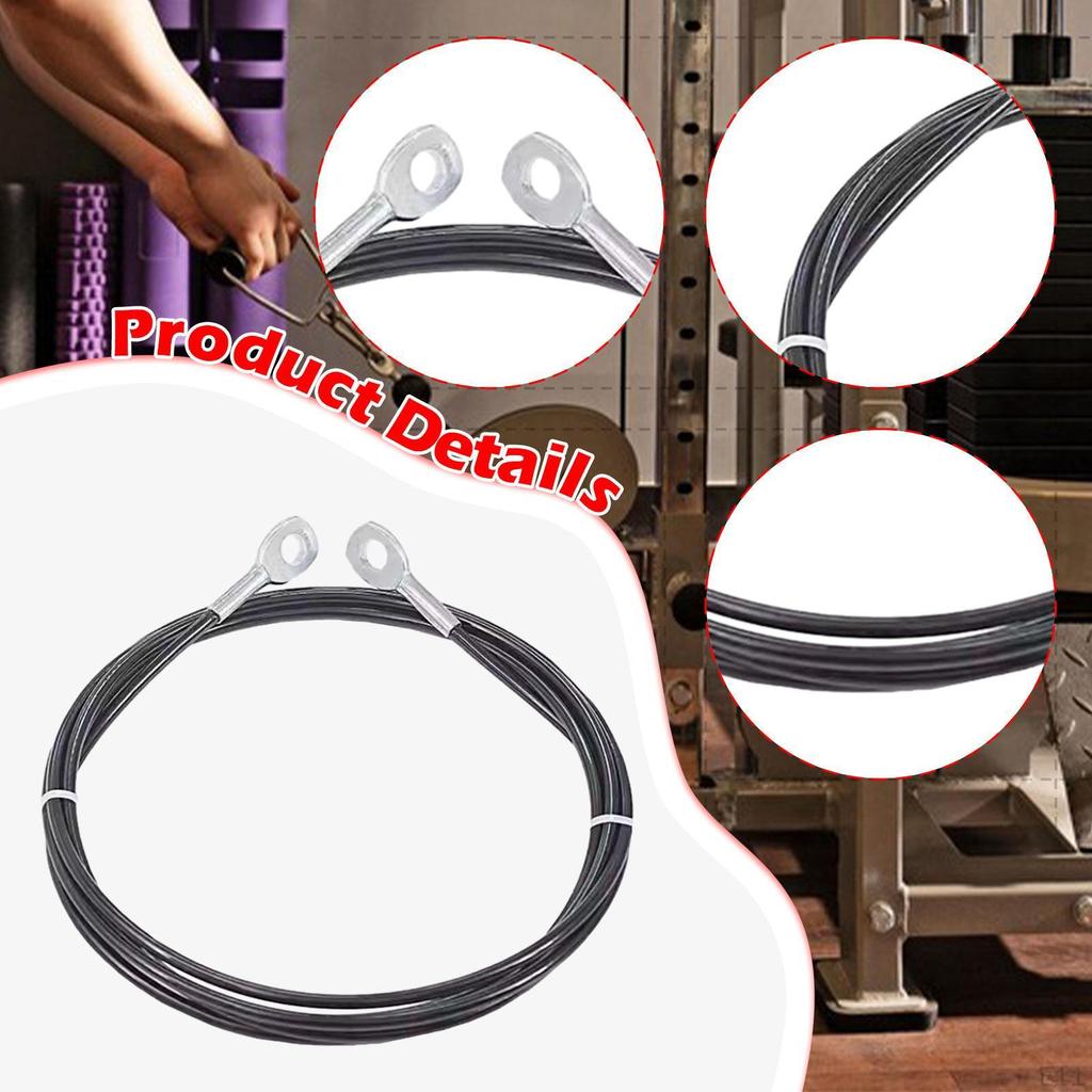 Fitness Pulley Cable 6 Mm Heavy Duty Attachment Practical Wrists Arms Forearms Training Accessory
