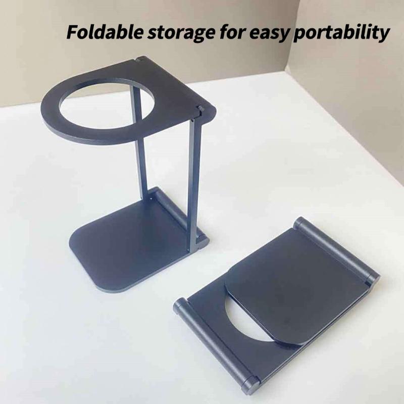 Espresso Machine Holder Hand Brews Coffee Organizers Aluminum Alloy Texture Espresso Machine Stand for Hand Brewing