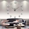 Extra Large 3D Acrylic Wall Clock - Creative DIY Clock Sticker for Living Room Decor