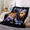 1 Stück 2Pac Hip Hop Decke Weich Leicht Ganzjahres Mehrzweck Überwurf für Sofa, Bett, Büro & Picknicks, Französischer Stil mit Ikonischem Albumcover & Zitaten