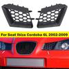 1 pár Mřížka horní části předního nárazníku auta Náhrada levá pravá Matná černá Pro Seat Ibiza Cordoba Typ 6L 2002 2003 2004 2005-2009