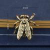 Solid Brass Mini Insect Figurines Retro Aged Finish Hand Carved Detailed Decor for Living Room Cabinet Collection Creative Gift