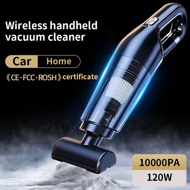 Drahtloser Auto-Staubsauger, Haushaltsstaubsauger, großer Saug-Handheld, Mini-High-Power-Auto-Staubsauger, 120 W