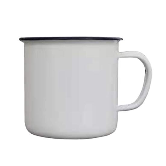 120/240/350/500ML Vintage Enamel Mug with Handle Heat-resistant Large Capacity Tea Milk Water Coffee Drinking Cup Retro