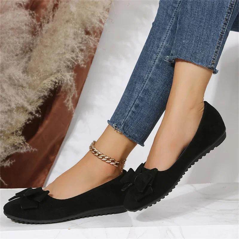 fashion Women Flats Shallow Shoes Spring Lightweight Soft Sole Loafers  Designer Trend Casual Walking Shoes Non-slip Oxford Shoes 2024