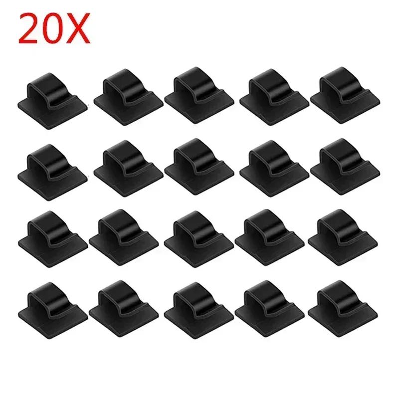Attache Cable Clamp Type Cable Organizer Vehicle Fixed 10-30 Piece Set Self-adhesive Home Organization WINDER Fixed Wiring Clip