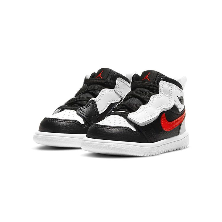 Jordan Air 1 Mid Alt Negru și Alb Panda Anti-Alunecare Absorbție Șoc Durabil Ușor Pantofi de Mers Medii Pantofi pentru Bebeluși AR6352-075
