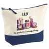 Makeup Bag - PLANETEE - Lily Makeup - Large Size - Cotton - Personalized