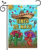 Nepnuser Cinco De Mayo Garden Ag Sombrero Cactus Mexican Let's Fiesta Holiday Party Decoration Double Sided Lawn Front IIK WZZ
