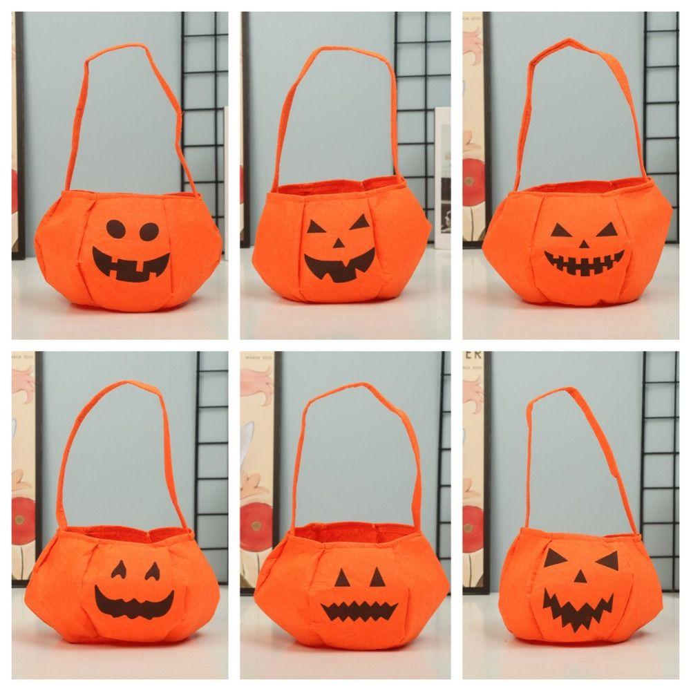 Gifts Pouch Pumpkin Bag Ghost Pumpkin Candy Bag Portable Halloween Candy Bag  Festival
