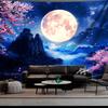 Scenery of Sakura Mountain Peak Digital Printing Polyester Wall Tapestry Suitable for Use In Living Rooms Offices Bars and Party