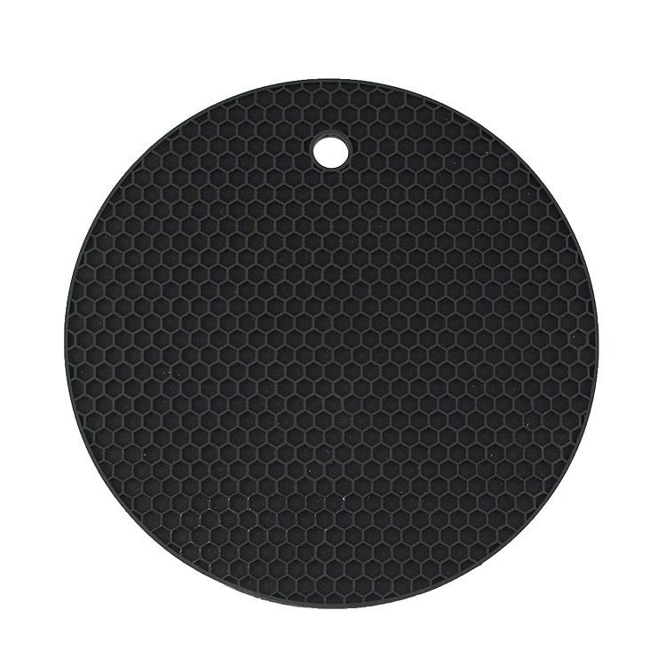Silicone Heat-Resistant Honeycomb Pot Holder - Non-Slip Food-Grade Insulation Pad for Round Dining Tables