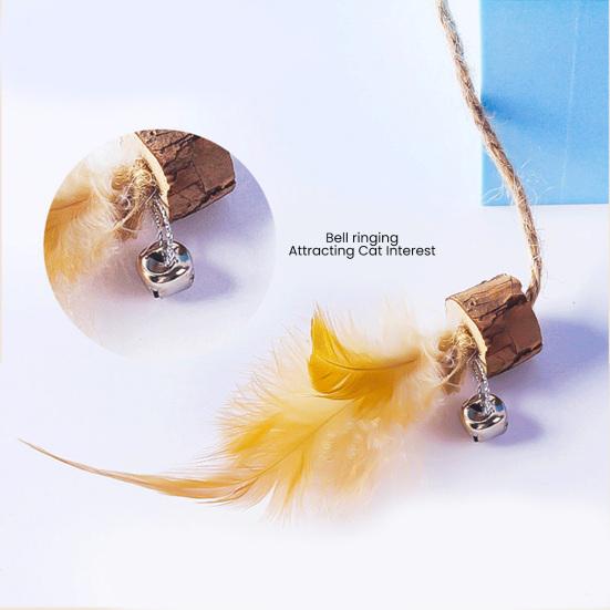 Plush Mouse Cat Toy Stuffed Mouse with Silver Vine Interactive Cat Mouse Toy with Tail Feathers Bell Kitten Kicker Toy Stimulates Hunting Instinct for